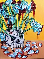 Canvas painting skull for sale  Muskegon