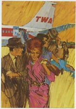 Guia de viagem TWA Adventures in Europe com ideias cintilantes 1962 anúncio vintage 2 páginas comprar usado  Enviando para Brazil