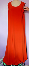 EXCELLENT CONDITION 2XL 50" BUST RENEE BURNT ORANGE MATT JERSEY MAXI LONG DRESS for sale  Shipping to South Africa