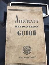 AIRCRAFT RECOGNITION GUIDE WAR DEPARTMENT 1943  US ARMY AVIATION LUFTWAFFE d'occasion  Compiègne