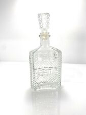 Vintage Made In Italy Clear Glass Whiskey Decanter 10” for sale  Shipping to South Africa