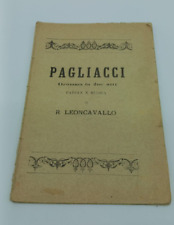 Libretto musicale pagliacci usato  Roma