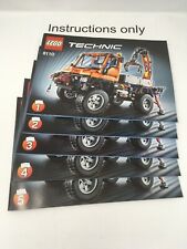 ONLY instructions books 1-5 Lego 8110 Technic Mercedes-Benz Unimog U400 no brick, used for sale  Shipping to United Kingdom