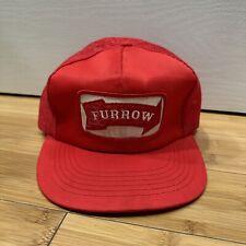 Usado, ¡De colección! Sombrero de camionero surco años 90 parche rojo y blanco Snapback Indiana Hoosier segunda mano  Embacar hacia Argentina