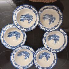 6 x Royal Doulton Norfolk wavy pattern Dessert dishes Vintage  A/F for sale  Shipping to South Africa