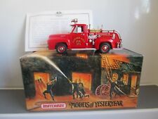 Used, Matchbox Model of Yesteryear - 1953 FORD PICKUP FIRE TRUCK - YFE14 MIB for sale  DARVEL