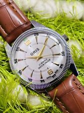 Relógio de pulso masculino vintage Oris mostrador prata corda manual 17 joias fabricado na Suíça, usado comprar usado  Enviando para Brazil