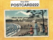 Cartão postal antigo CT Roton Point 1908-29 montanha-russa em West Beach Norwalk, usado comprar usado  Enviando para Brazil