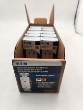 10 Eaton Receptáculo Dúplex Decorador Resistente a Manipulaciones 15A 125V Blanco TR1107W-BOX segunda mano  Embacar hacia Mexico