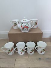 Piece strawberry teapot for sale  MAIDSTONE