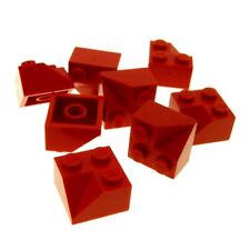 8x Lego Roof Tile 45° 2x2 Red Rough Double Convex Slope 4200489 3046a for sale  Shipping to South Africa