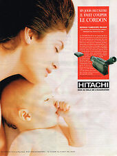 PUBLICITE ADVERTISING 104 1995  HITACHI   caméscope VM-H80E d'occasion  Roquebrune-sur-Argens