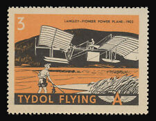 SELLOS DE PÓSTER ""A"" TYDOL FLYING DE 1940 - #3 LANGLEY, PIONEER POWER PLANE-1903 segunda mano  Embacar hacia Mexico