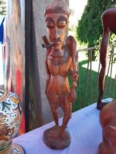 Statua tribale intagliata usato  Bellaria Igea Marina