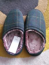 mens fur lined slippers for sale  MAIDSTONE