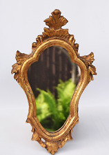 Antique Gilded Wood Mirror a Fronton Baroque Style for sale  Shipping to South Africa