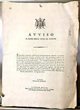 Manifesto originale 1810 usato  Viterbo