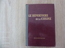 Livre répertoire cuisine d'occasion  Bergerac