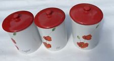 rayware tea sugar coffee jars for sale  HODDESDON