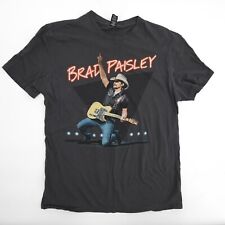 Camisa Brad Paisley para mujer gris mediano gira de conciertos guitarra de música country segunda mano  Embacar hacia Argentina