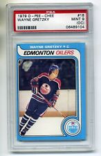 WAYNE GRETZKY 1979-80 O-PEE-CHEE OPC ROOKIE RC #18 PSA MINT 9 (OC) FIRST PRINT for sale  Canada