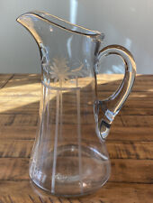 Vintage clear etched for sale  Tampa
