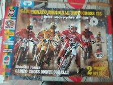 Poster vintage motocross usato  Grugliasco