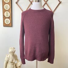 Usado, Suéter masculino J Crew malha com nervuras algodão pesado borgonha médio comprar usado  Enviando para Brazil