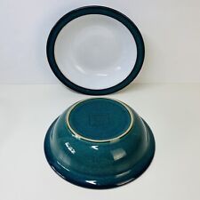 Denby Greenwich Green Rimmed 7" Cereal Bowl x 2 for sale  Shipping to South Africa