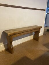 Solid wooden bench for sale  BUXTON