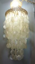 Vintage Retro Capiz Shell Hanging Lamp  23G034 for sale  Shipping to South Africa