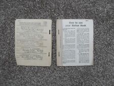 1941 ration book for sale  CHORLEY