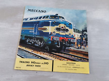 Catalogue meccano trains d'occasion  Eurville-Bienville