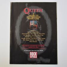 Queen A Tribute To Freddie Mercury 1992 Special Souvenir Rock World Magazine    comprar usado  Enviando para Brazil