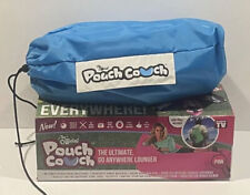 Conjunto de 2 espreguiçadeiras infláveis The Official Pouch sofá como visto na TV azul rosa comprar usado  Enviando para Brazil