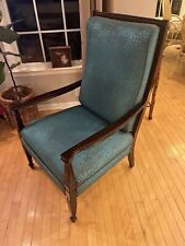 RARO 1900 ANTIGUO Francés Charles Provincial Estilo MCM Sillón de Madera Azulada segunda mano  Embacar hacia Argentina