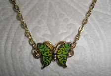 Butterfly green necklace for sale  San Antonio