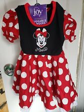 Walt Disney World Infant 18 mths Minnie Mouse Dress plus bonus Minnie Mouse cap d'occasion  Expédié en France