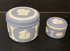 wedgewood blue trinket box for sale  NEWPORT
