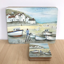 Seaside scene placemats for sale  GUILDFORD