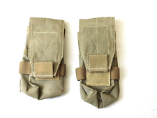 2 Maxpedition Molle Tan Single / Double Magazine Pouches - Used In Live Theater, used for sale  Shipping to South Africa