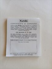 Kundo certificato orologio usato  San Martino Dall Argine