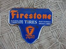 Usado, Placa de metal esmaltada pneus de pedra de fogo porcelana tamanho 8" X 6,5" polegadas comprar usado  Enviando para Brazil