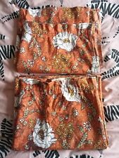 vintage orange curtains for sale  WOLVERHAMPTON