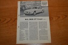 Road test mgb for sale  LIVERPOOL
