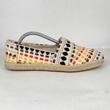 TOMS Alpargata Cuerda Mujer Talla 7.5 Natural Multicolor Tejido Zapatos Planos Sin Cordones segunda mano  Embacar hacia Argentina