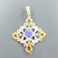 Handmade Natural Tanzanite Pendant 925 Sterling Silver /B-P0070, used for sale  Shipping to South Africa