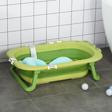 Ergonomic Baby Bath Tub for Toddler with Baby Cushion for 0-3 Years Green, used for sale  Shipping to South Africa