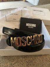 Moschino logo leather for sale  ALFRETON