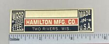 Hamilton manufacturing drafting for sale  Shipping to Canada